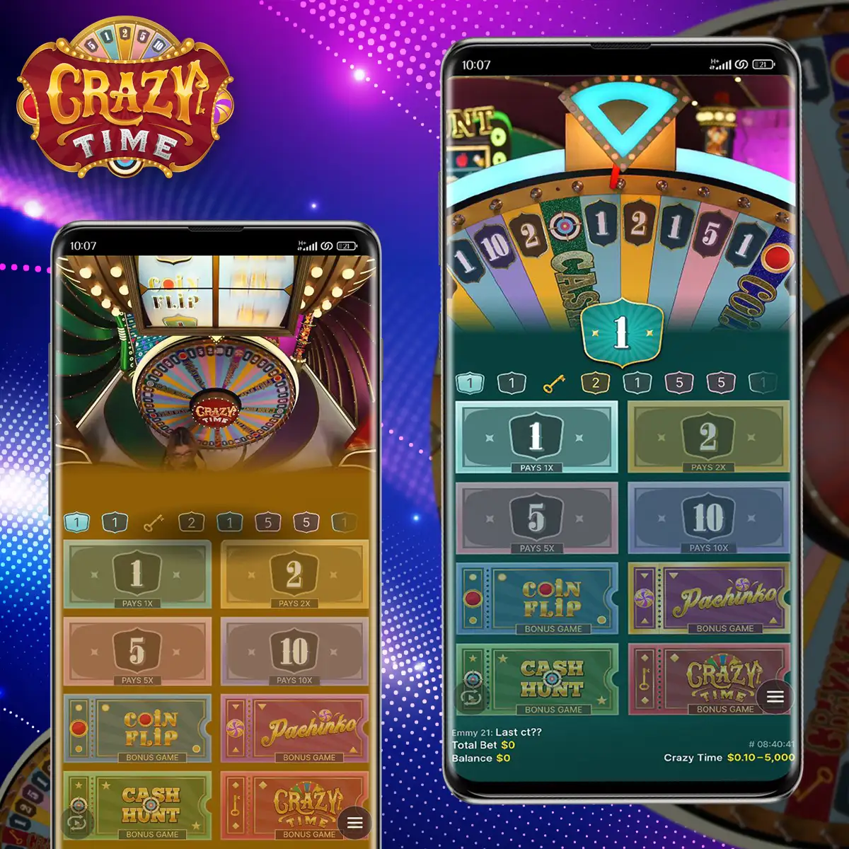 Crazy Time app overview